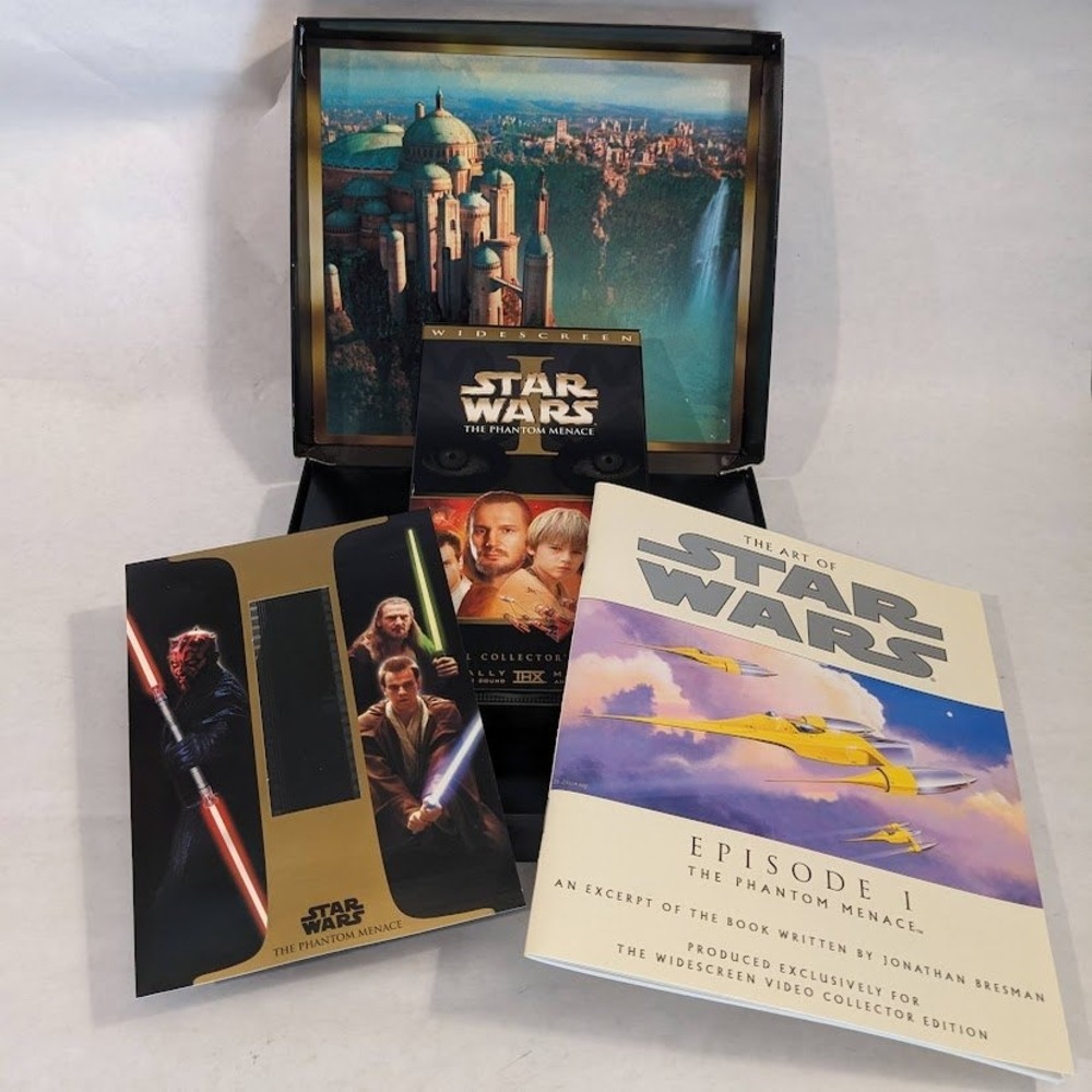 Vtg Star Wars Episode I Phantom Menace Widescreen Collectors Edition VHS Box Set